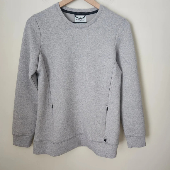 Tommy John | The Go Anywhere Collection Crewneck Sweatshirt in Gray - Size S - Picture 1 of 10